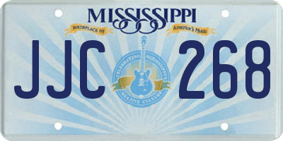 MS license plate JJC268