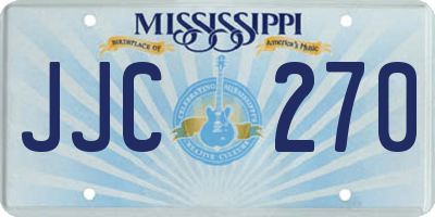 MS license plate JJC270