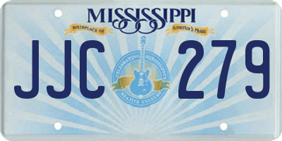 MS license plate JJC279