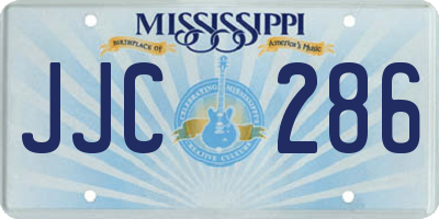 MS license plate JJC286