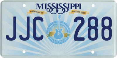 MS license plate JJC288