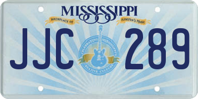 MS license plate JJC289
