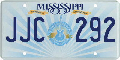 MS license plate JJC292