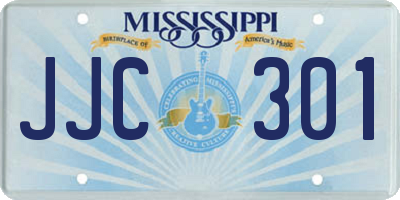 MS license plate JJC301