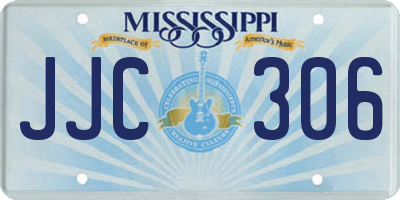 MS license plate JJC306