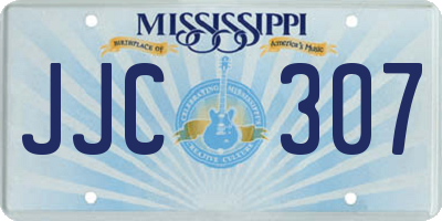 MS license plate JJC307