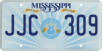 MS license plate JJC309
