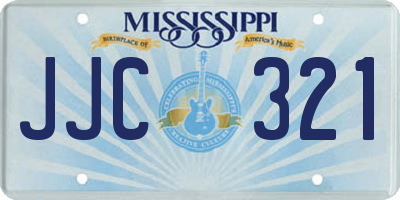 MS license plate JJC321