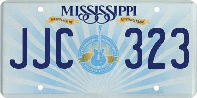 MS license plate JJC323