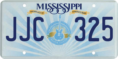 MS license plate JJC325