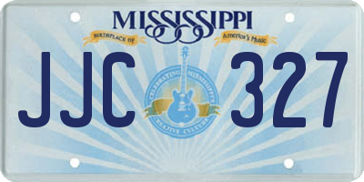 MS license plate JJC327