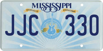 MS license plate JJC330