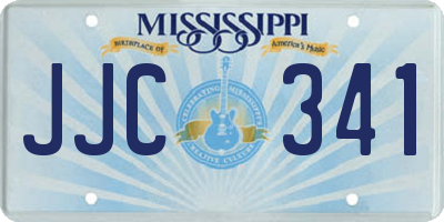 MS license plate JJC341