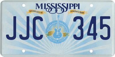 MS license plate JJC345