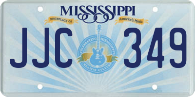 MS license plate JJC349