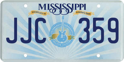 MS license plate JJC359