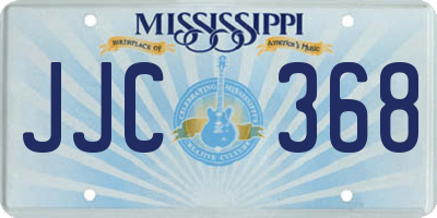 MS license plate JJC368