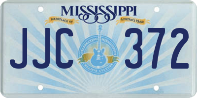 MS license plate JJC372