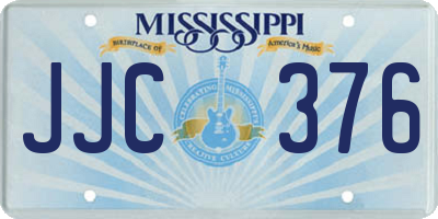 MS license plate JJC376