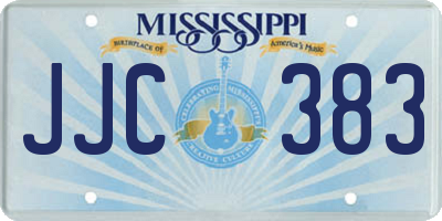 MS license plate JJC383