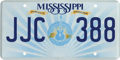 MS license plate JJC388
