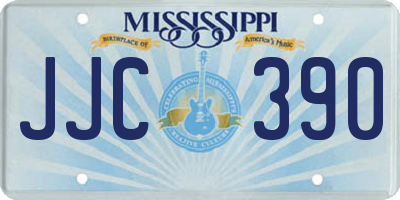 MS license plate JJC390