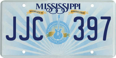 MS license plate JJC397