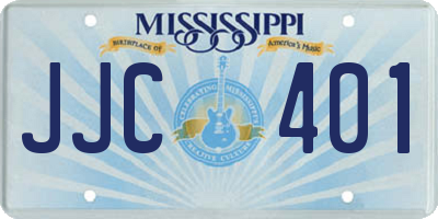 MS license plate JJC401