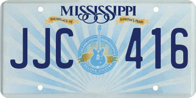 MS license plate JJC416