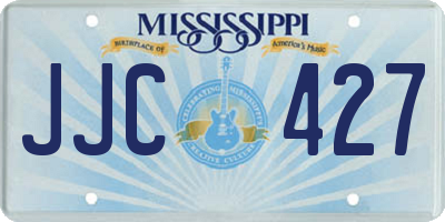 MS license plate JJC427