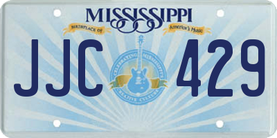 MS license plate JJC429