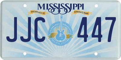 MS license plate JJC447
