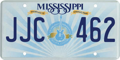 MS license plate JJC462
