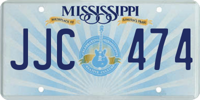 MS license plate JJC474