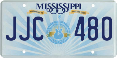 MS license plate JJC480