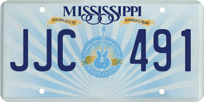 MS license plate JJC491