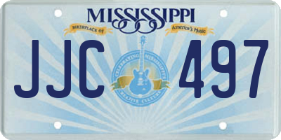MS license plate JJC497