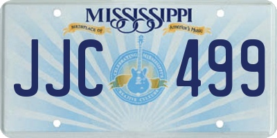 MS license plate JJC499