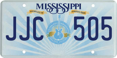 MS license plate JJC505