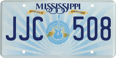 MS license plate JJC508