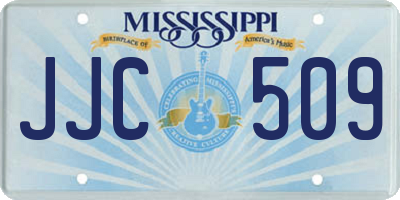 MS license plate JJC509