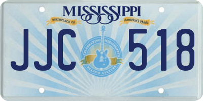 MS license plate JJC518