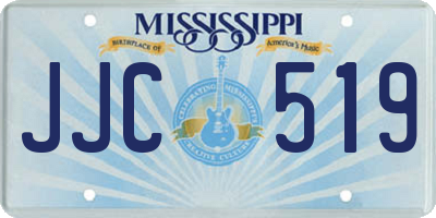 MS license plate JJC519