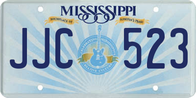 MS license plate JJC523