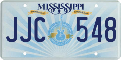 MS license plate JJC548