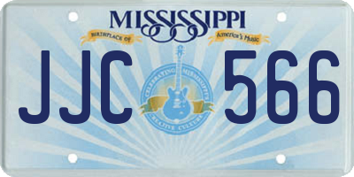 MS license plate JJC566