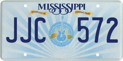 MS license plate JJC572