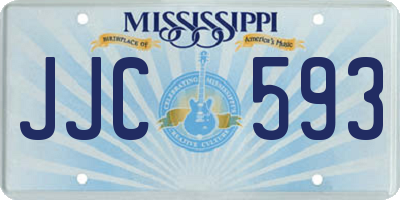 MS license plate JJC593