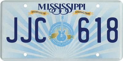MS license plate JJC618
