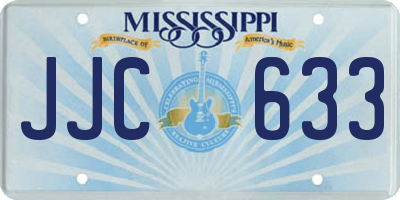 MS license plate JJC633
